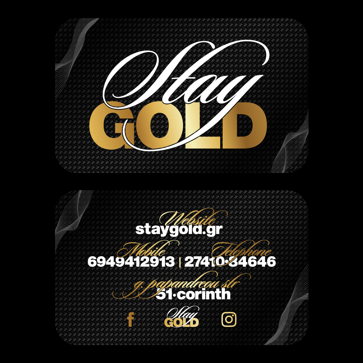 Stay Gold Barbershop — Brand Identity, παρουσίαση έργου 8