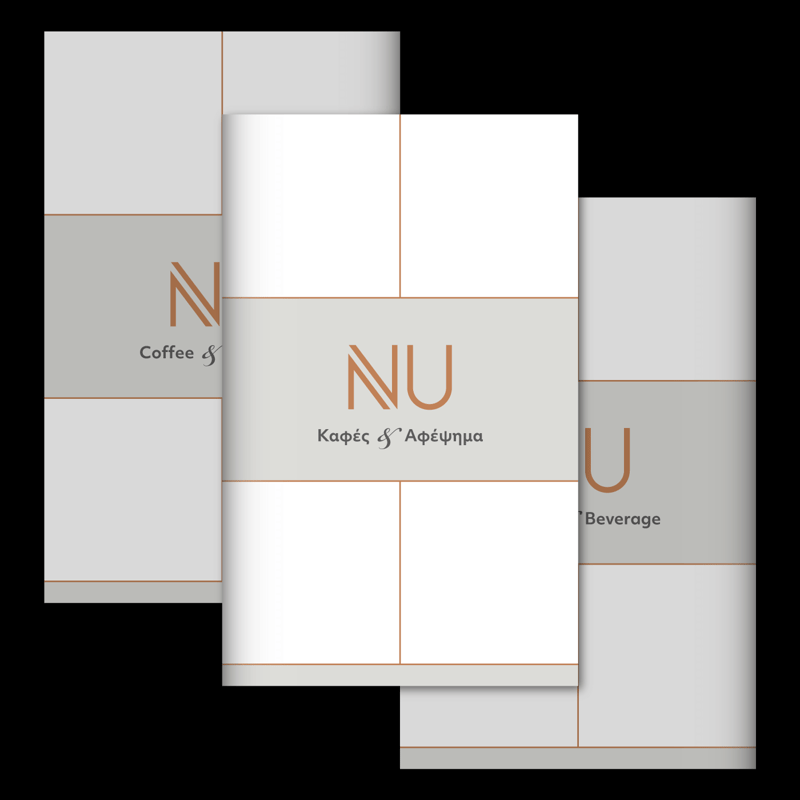 NU Resto · Print Design, εξώφυλλο έργου