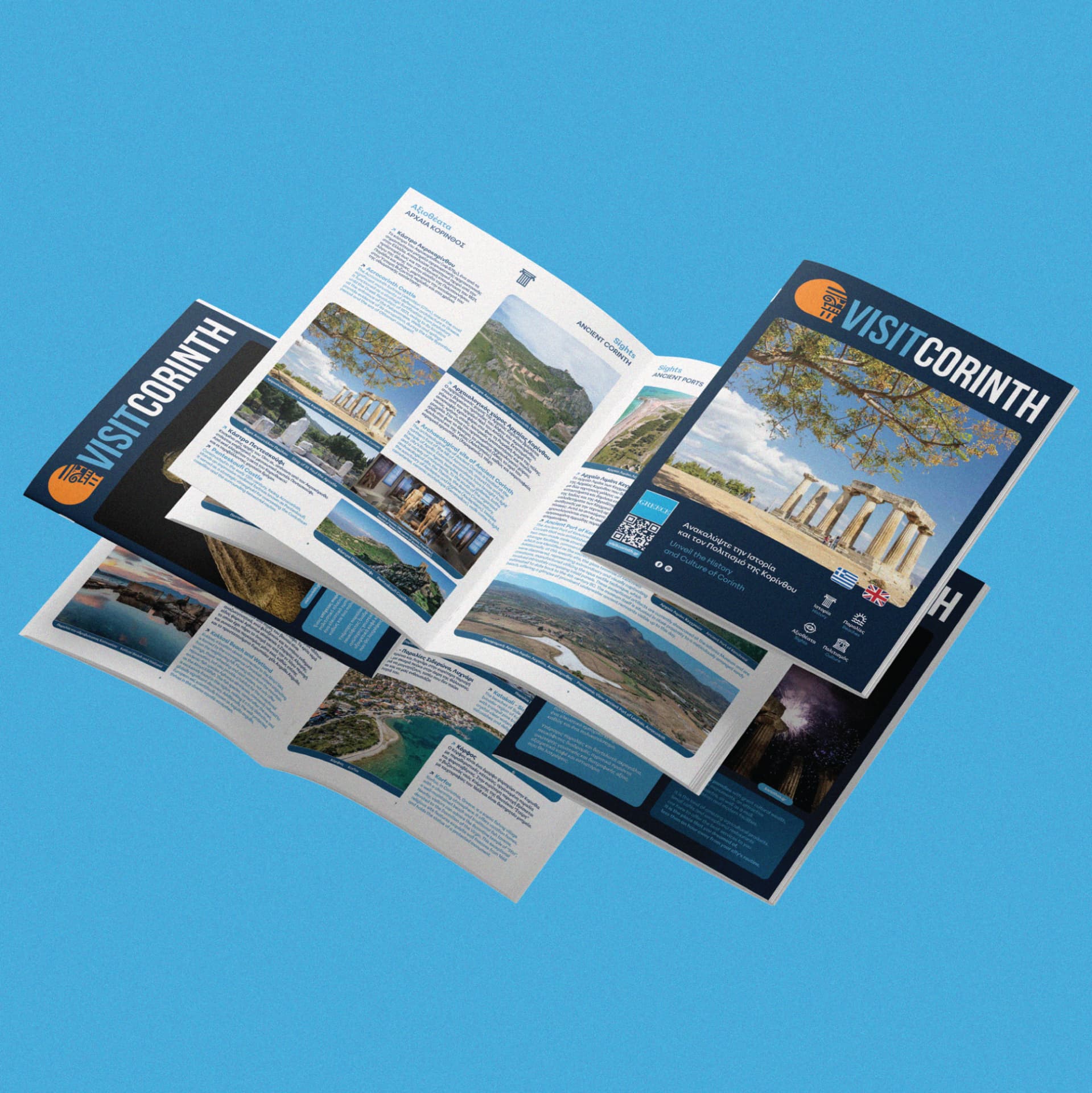 Visit Corinth — Δήμος Κορινθίων — Brand Identity & Print (4)