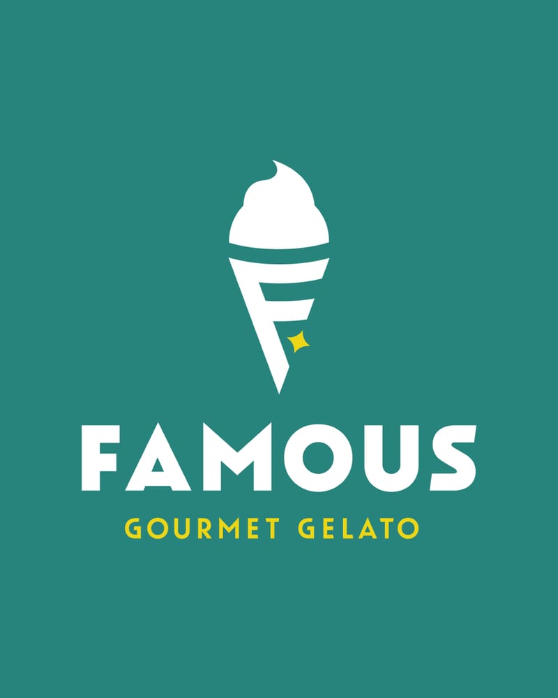 Famous Gourmet Gelato · Logo Design, εξώφυλλο έργου