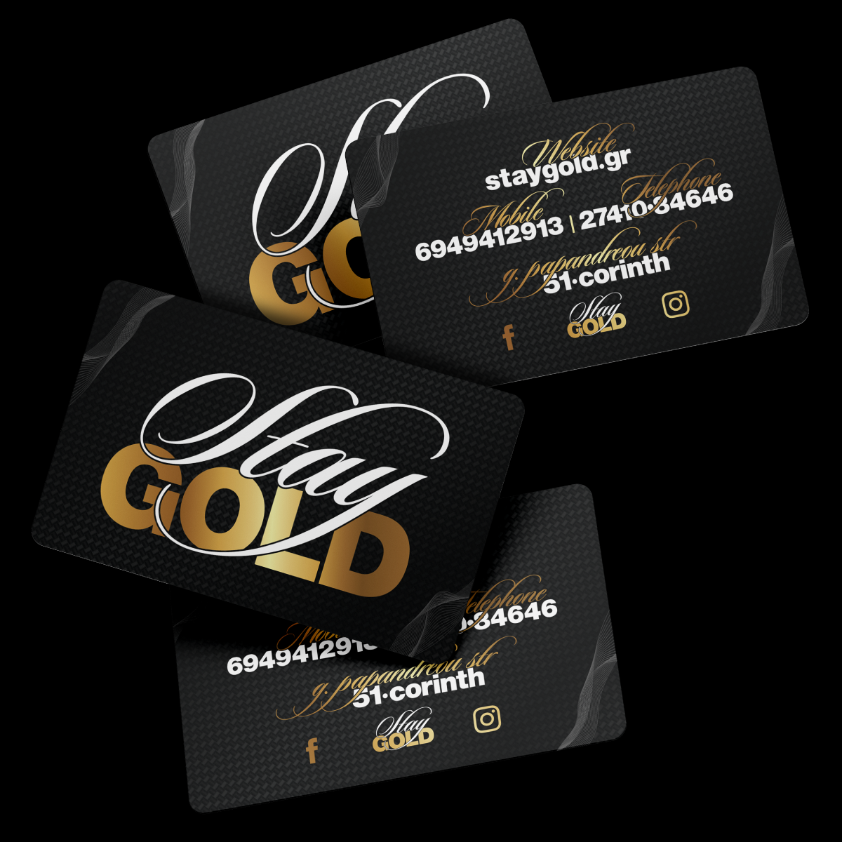 Stay Gold Barbershop — Brand Identity, παρουσίαση έργου 9
