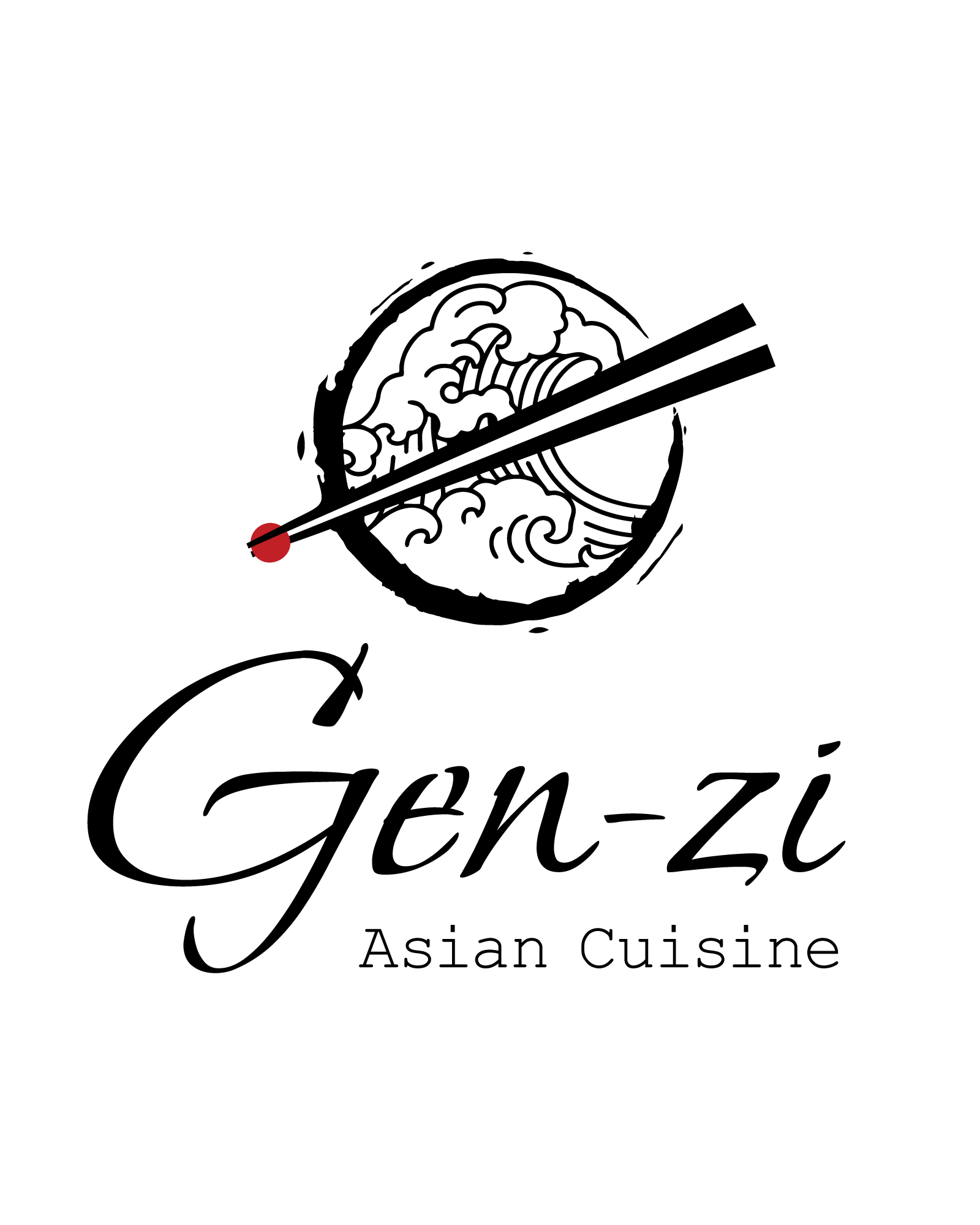 Gen-zi Asian Cuisine — Έντυπα και editorial, έργο