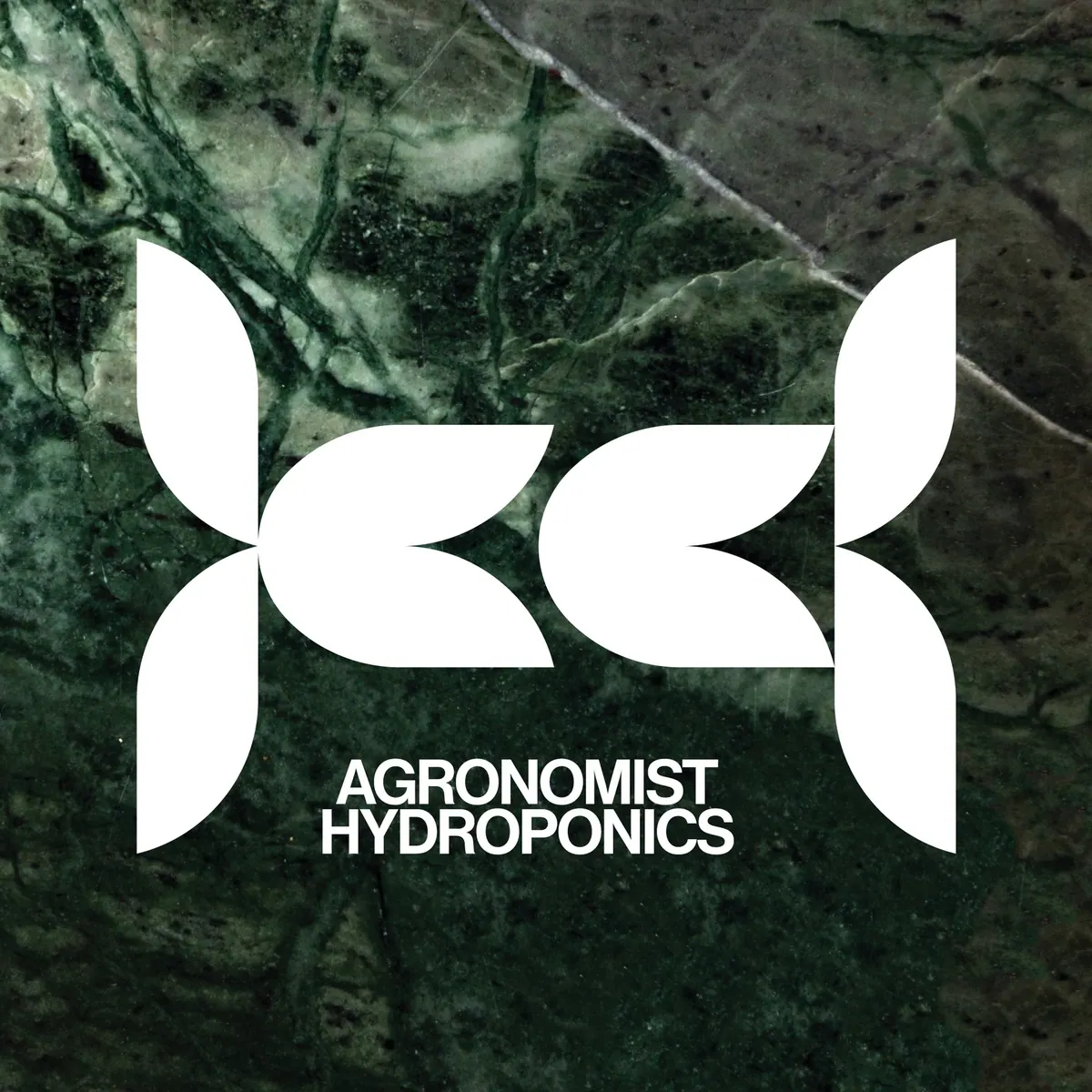Agronomist Hydroponics logo on green marble