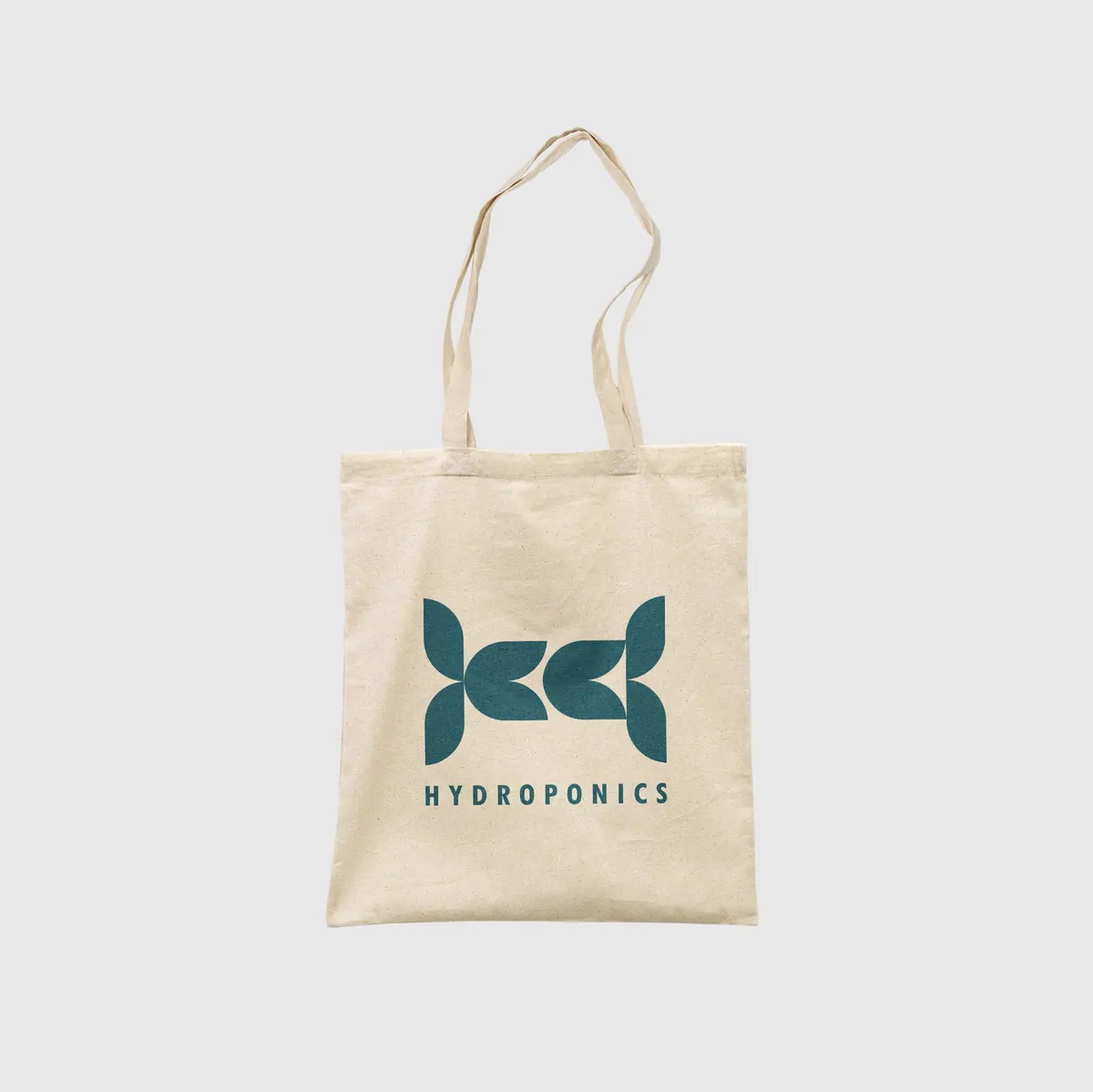 Canvas tote bag with the Hydroponics logo