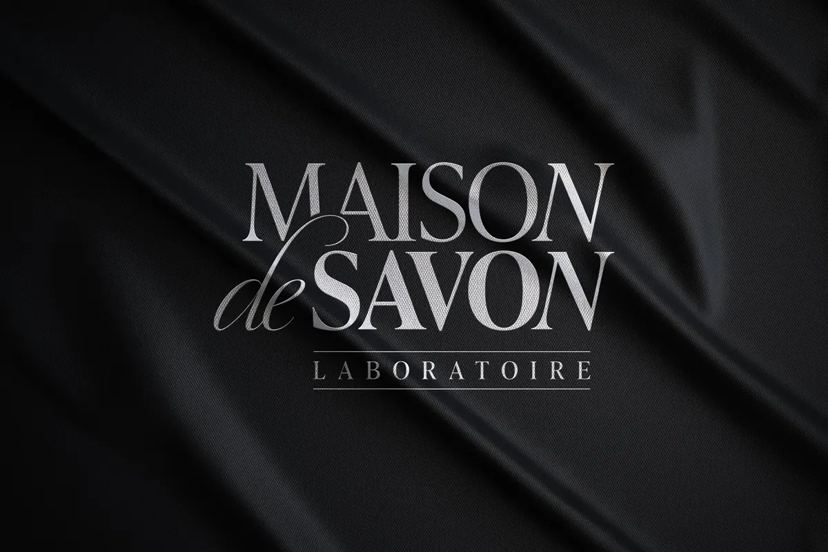 Maison de Savon script logo