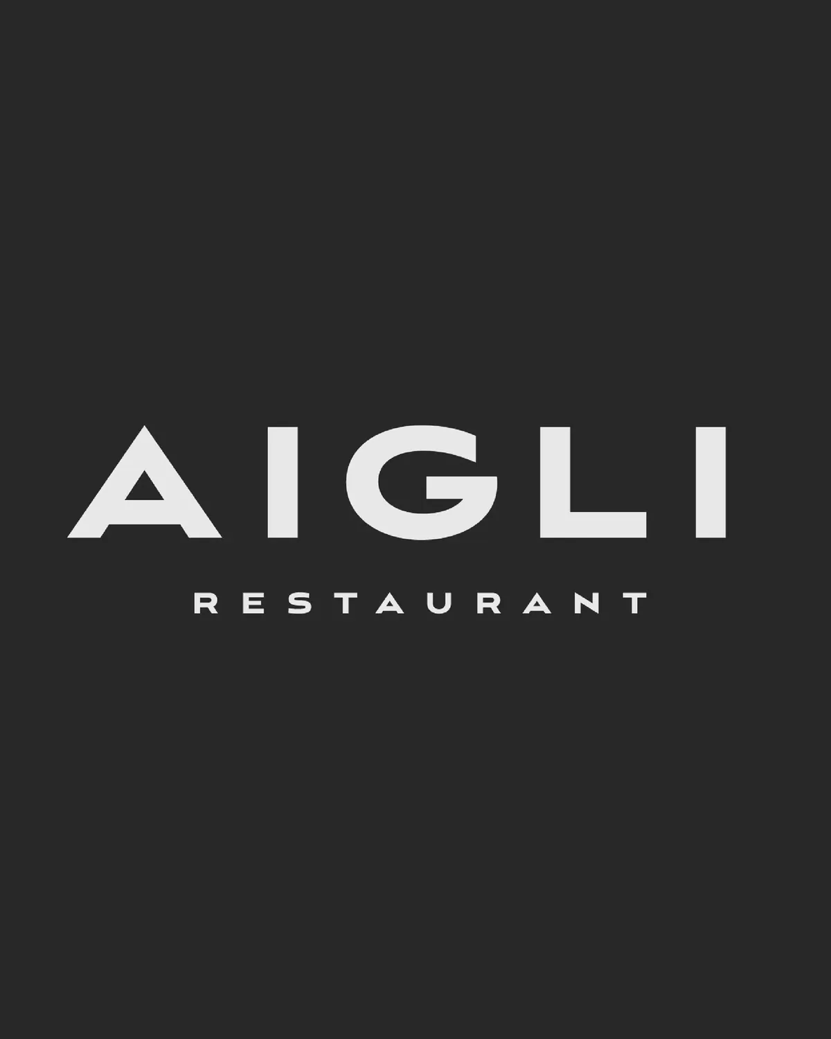 Εξώφυλλο έργου Aigli Restaurant, Σχεδιασμός λογοτύπου από τον Άγγελο Κουρτίδη