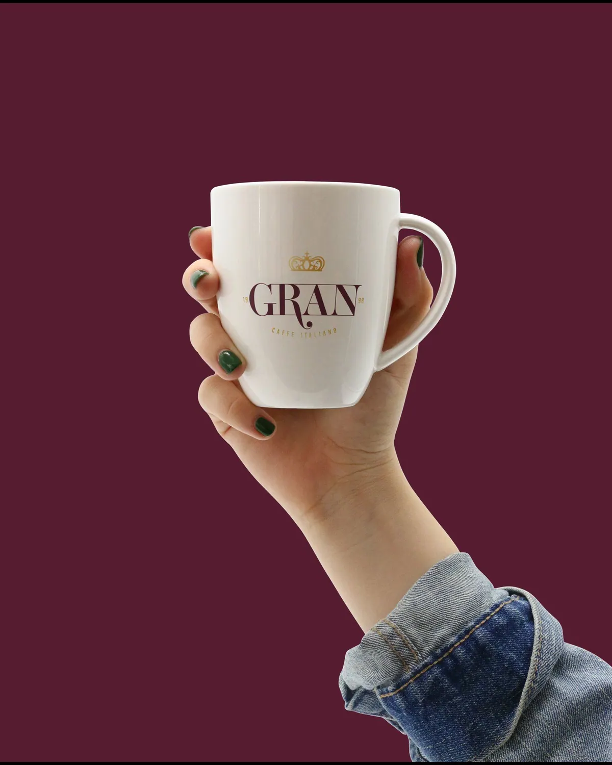 Εξώφυλλο έργου GRAN Caffè Italiano, Πρόταση λογοτύπου από τον Άγγελο Κουρτίδη