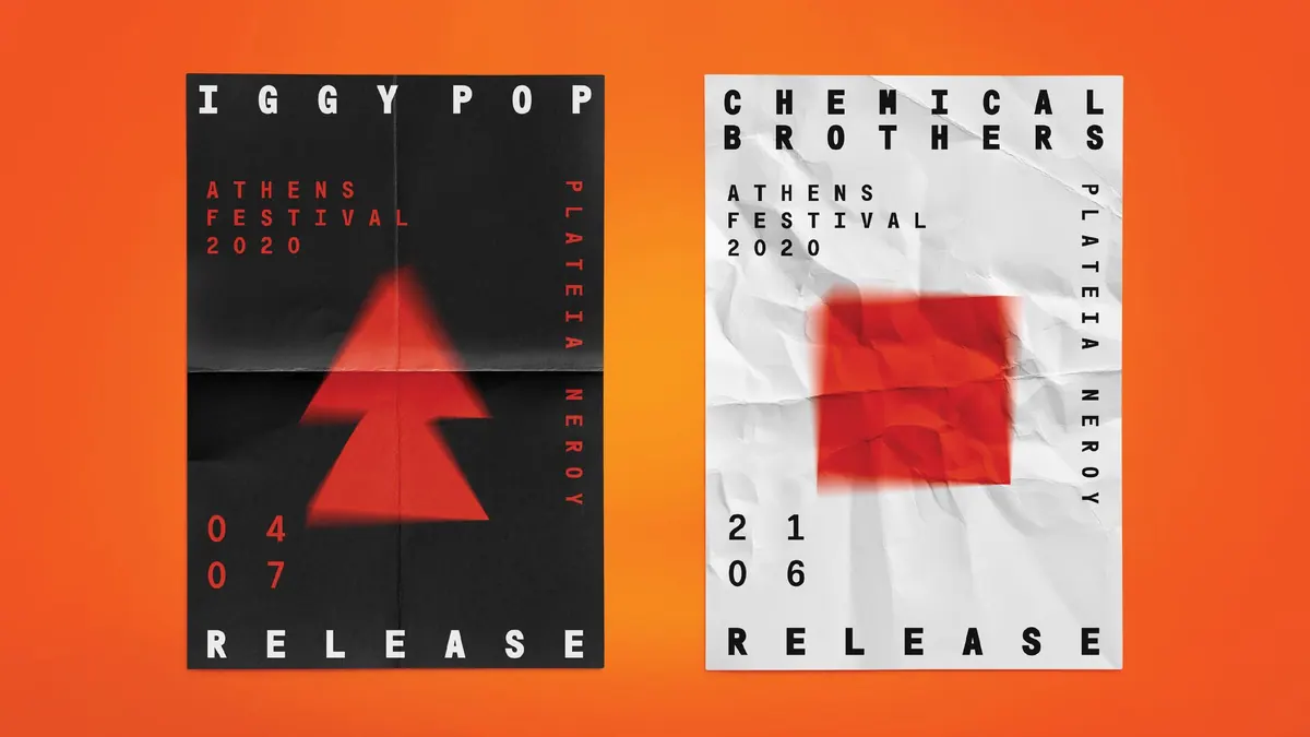 Αφίσες συναυλιών Iggy Pop και Chemical Brothers για την Πλατεία Νερού