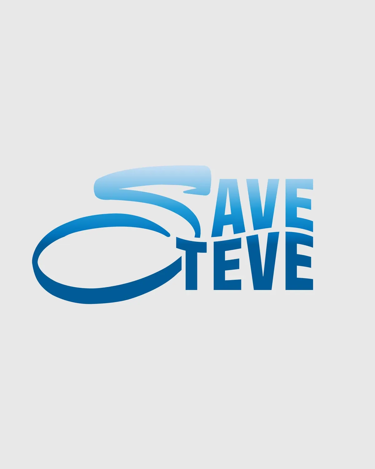 Εξώφυλλο έργου Save Steve, Σχεδιασμός λογοτύπου από τον Άγγελο Κουρτίδη