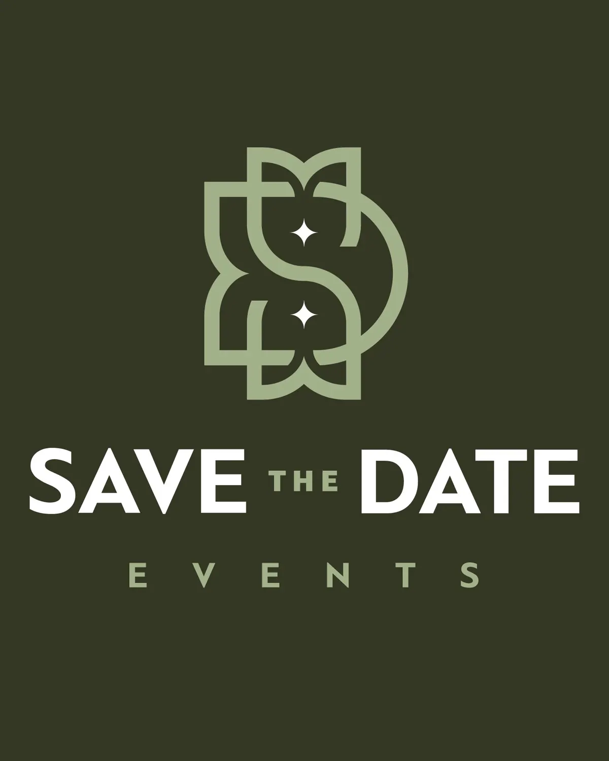 Εξώφυλλο έργου Save the Date Events, Εταιρική ταυτότητα από τον Άγγελο Κουρτίδη